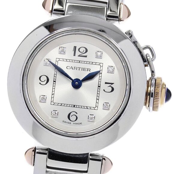 Cartier Accessories - CARTIER Mispacha WJ124020 8P diamond Silver Dial Quartz Ladies Watch_840283